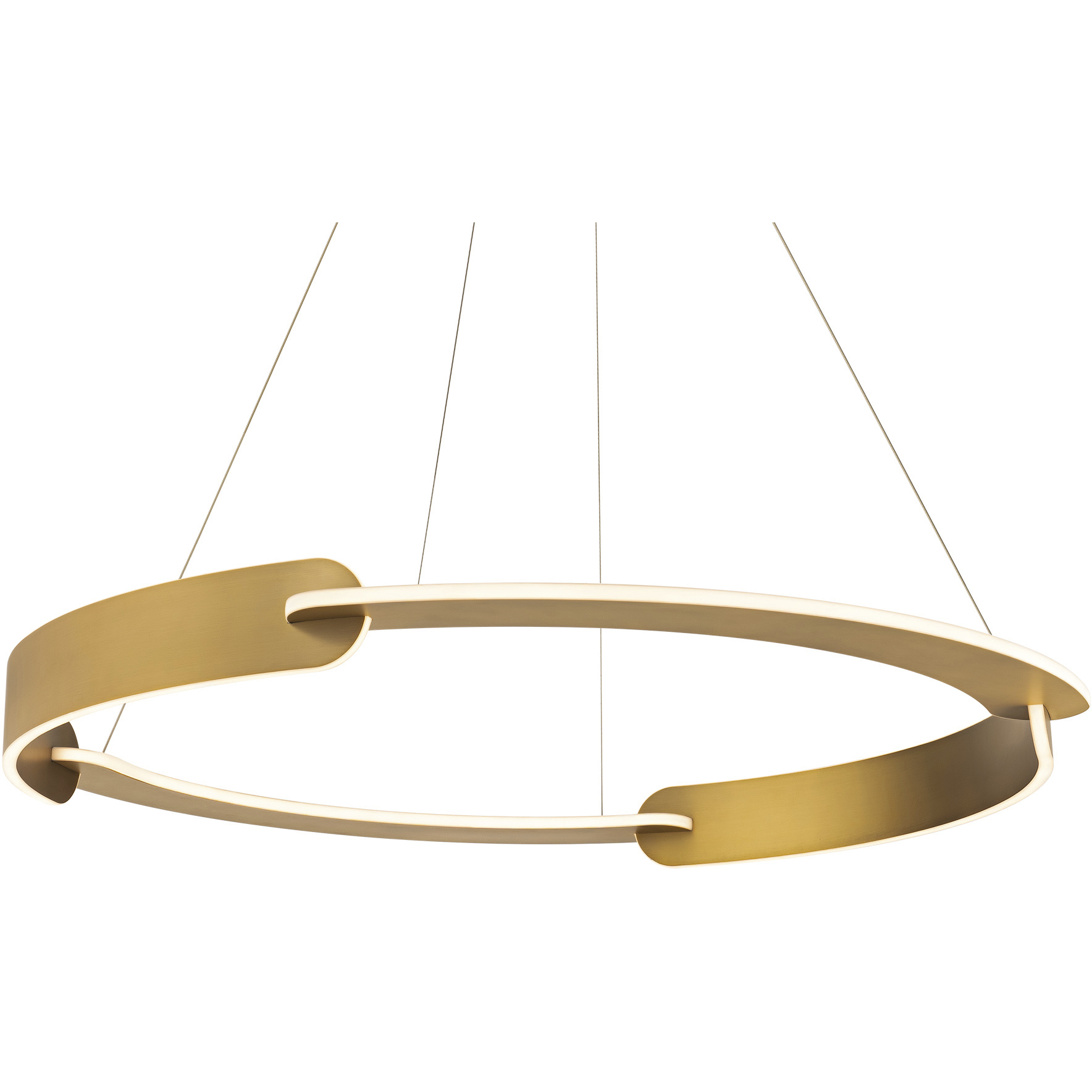 Ilios LED 42 inch Aged Brass Pendant Ceiling Light