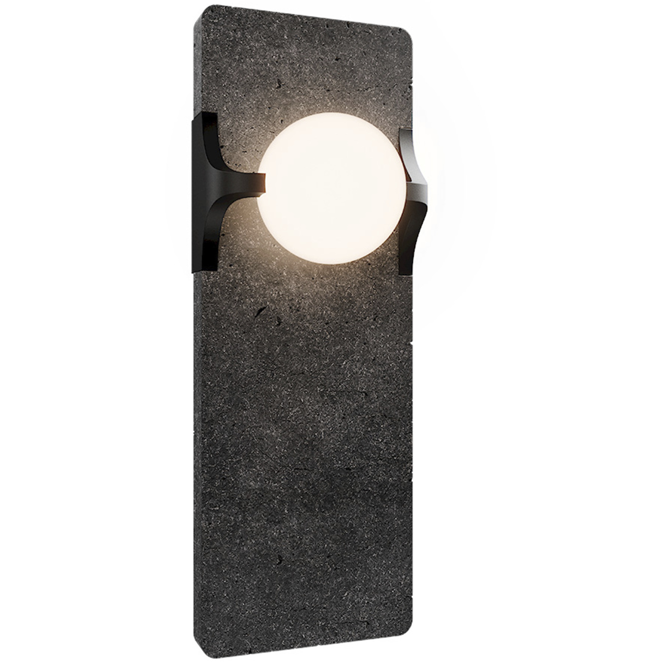 Okemo LED 4 inch Basalt Stone and Black ADA Wall Sconce Wall Light