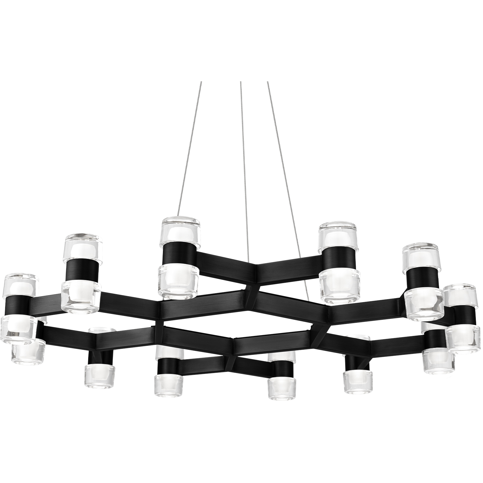 Dashe LED 36 inch Black Indoor Hanging Lighting Ceiling Light
