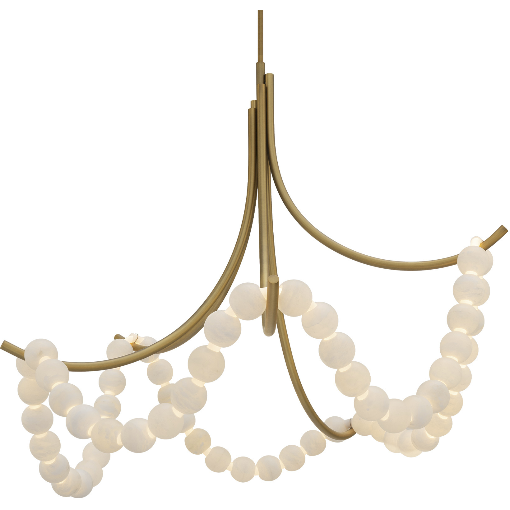 Modern Forms PD 50446 AB Parel 1 Light 46 inch Aged Brass Pendant Ceiling Light