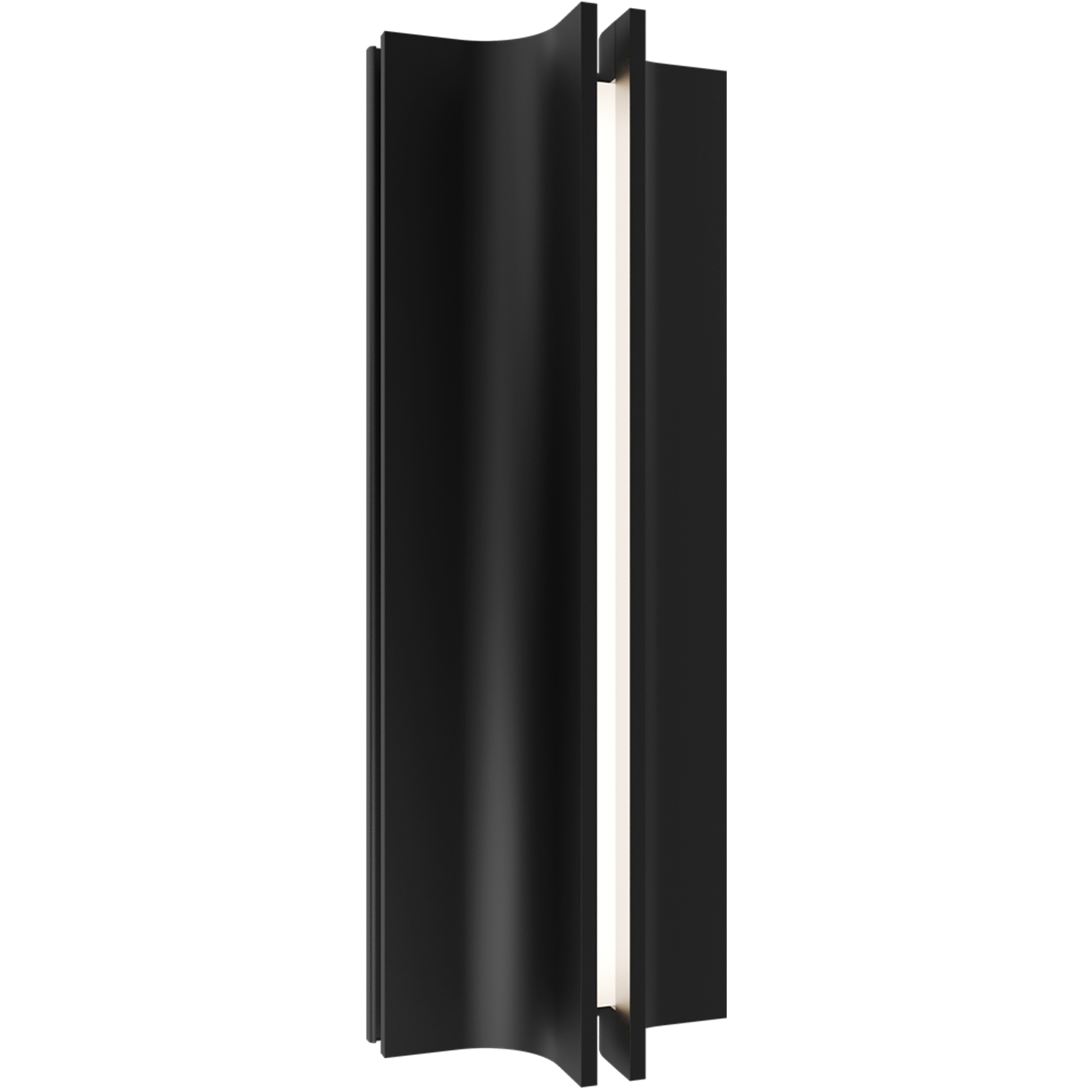 Strait LED 16 inch Black Outdoor Wall Lighting in 4000K