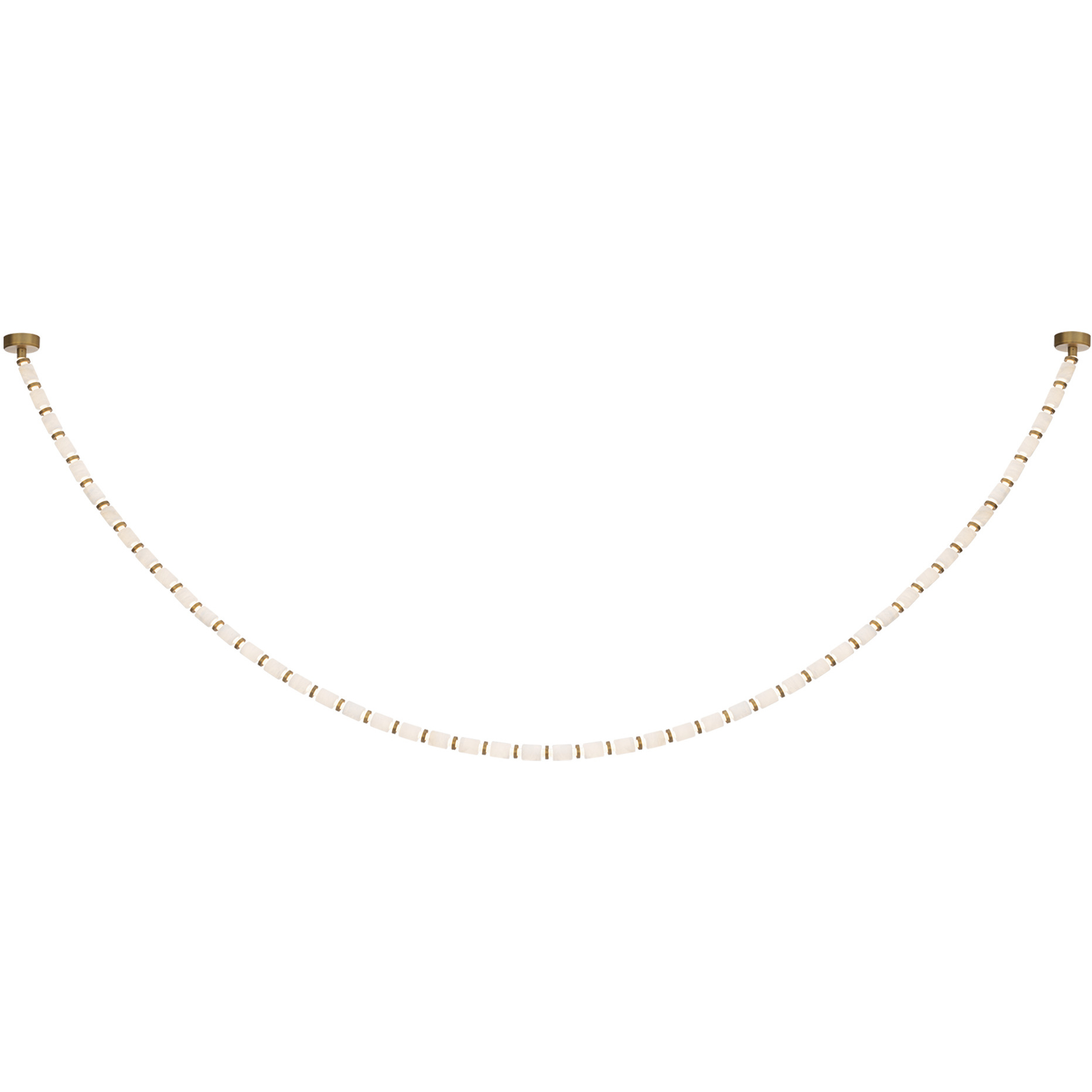 Entice 48 Light 2 inch Aged Brass Pendant Ceiling Light in 4000K