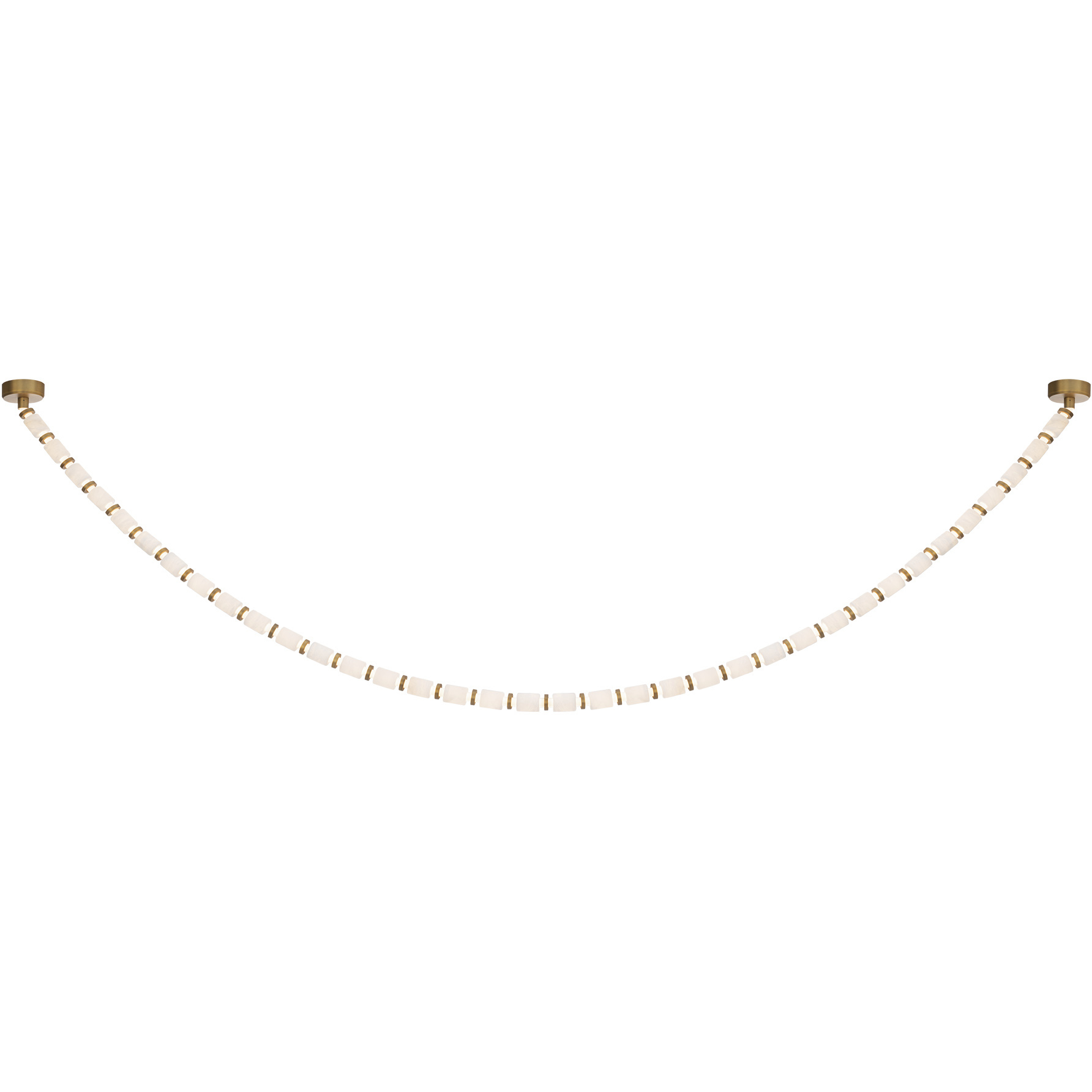 Entice 36 Light 2 inch Aged Brass Pendant Ceiling Light in 4000K