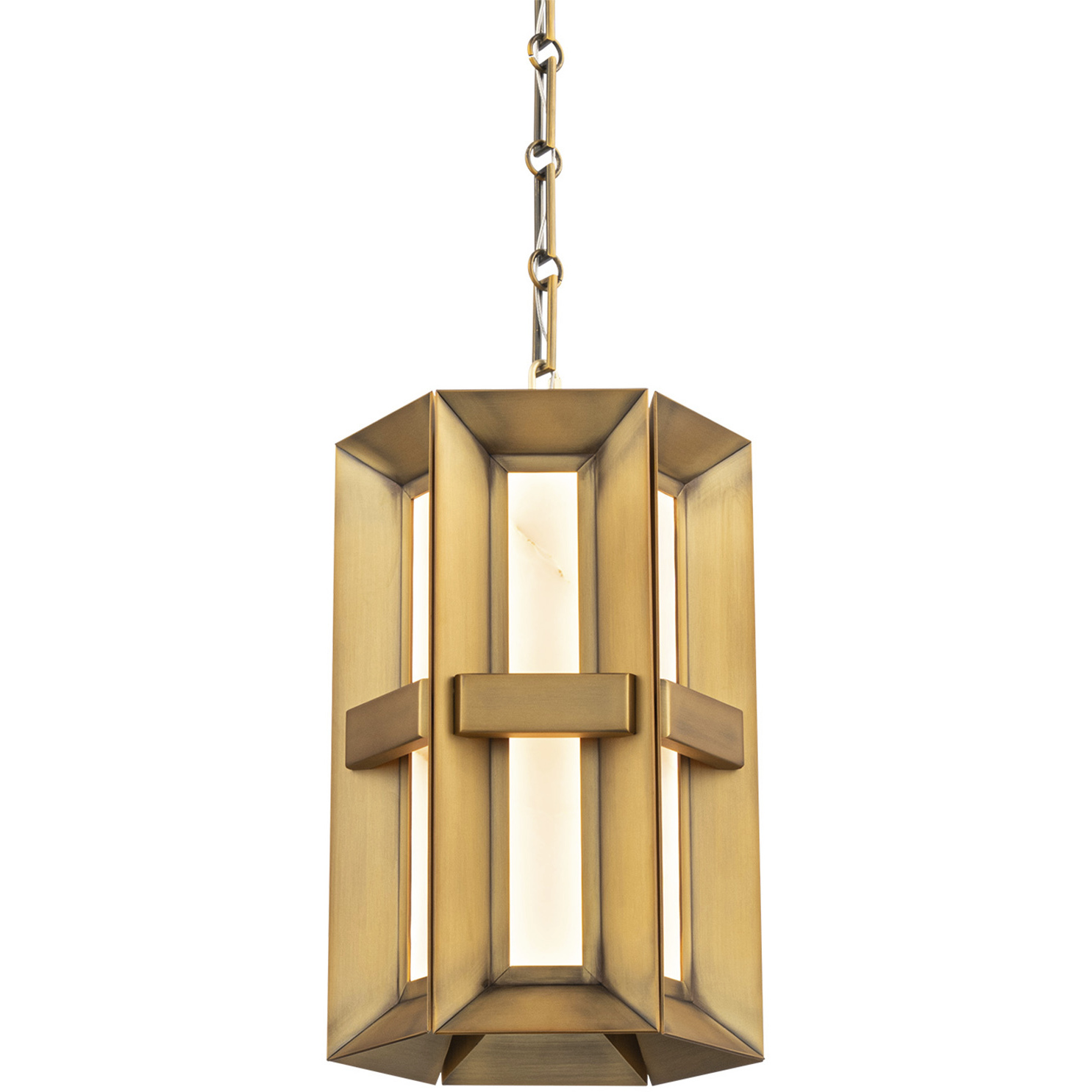 Austen LED 9 inch Aged Brass Mini-Pendant Ceiling Light