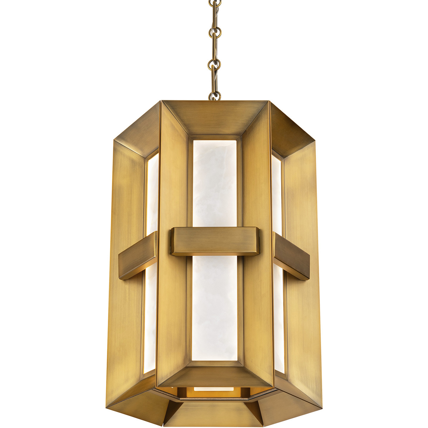 Austen LED 14 inch Aged Brass Pendant Ceiling Light