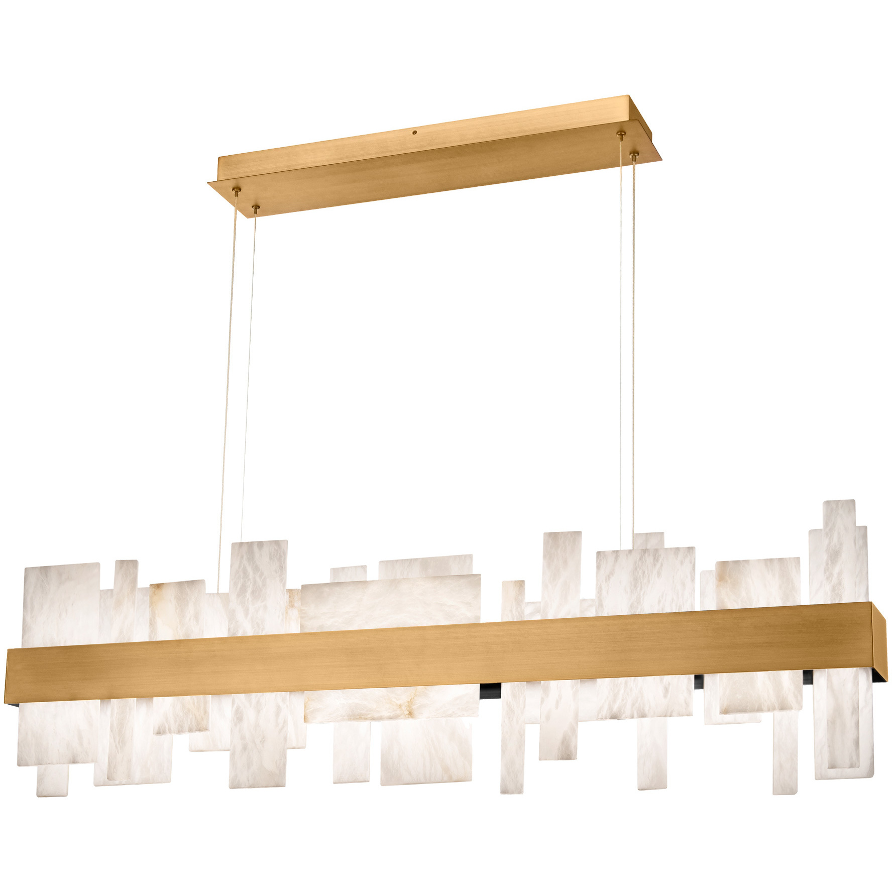 Acropolis LED 11 inch Aged Brass Chandelier Ceiling Light